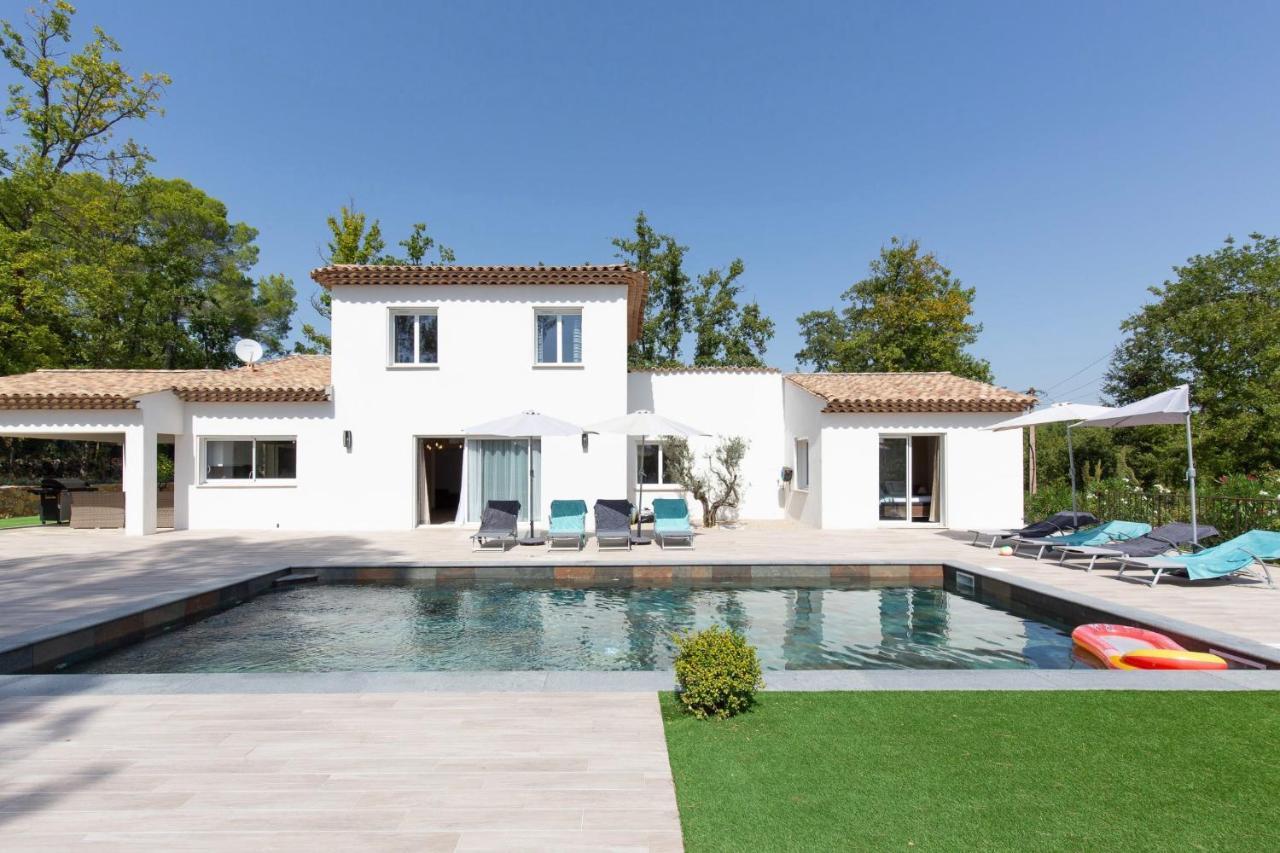 Superbe Villa Seillans La Grande Bastide Avec Piscine, Jardin, Climatisation Et Salle De Sport Exteriör bild