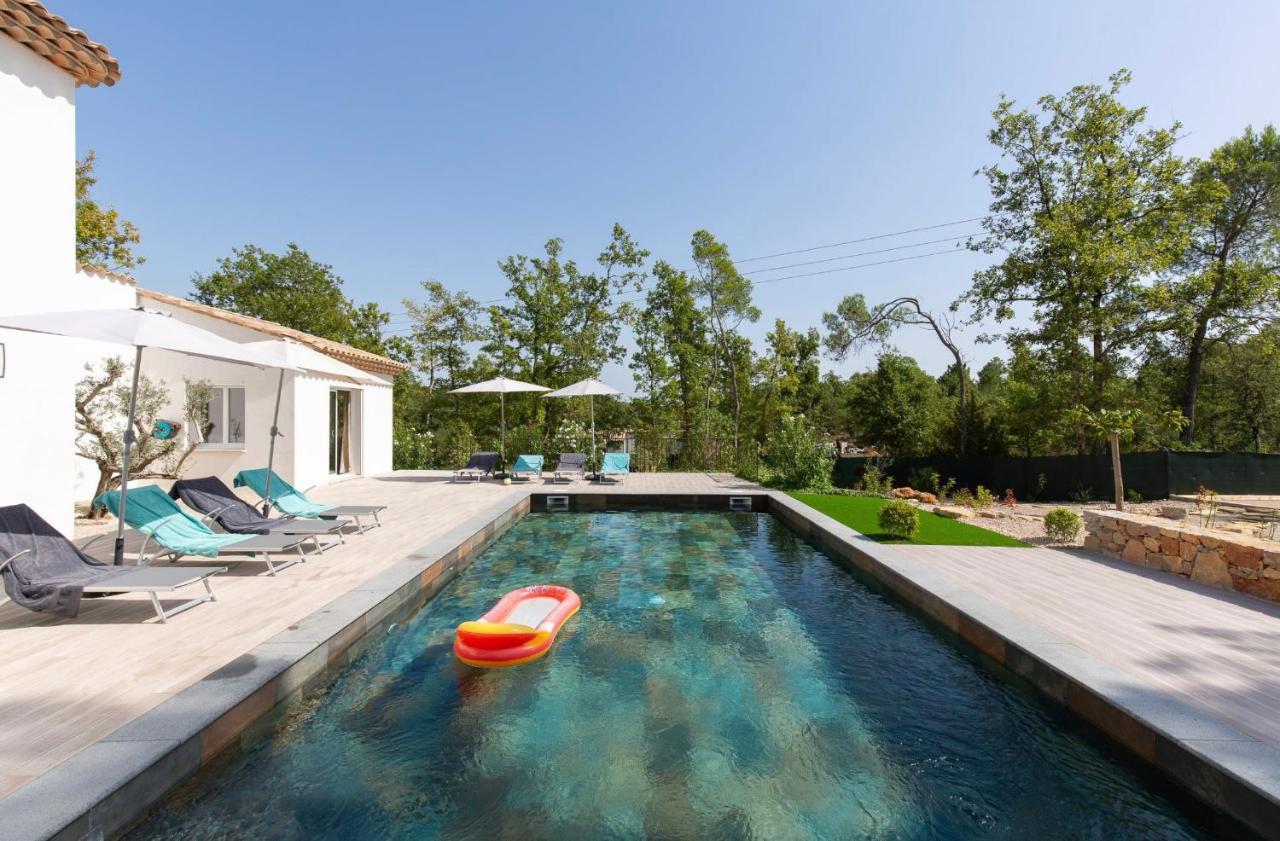 Superbe Villa Seillans La Grande Bastide Avec Piscine, Jardin, Climatisation Et Salle De Sport Exteriör bild