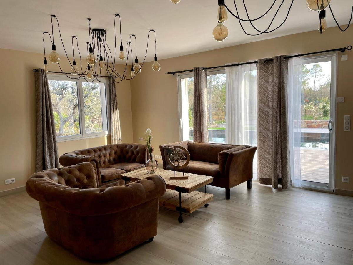 Superbe Villa Seillans La Grande Bastide Avec Piscine, Jardin, Climatisation Et Salle De Sport Exteriör bild