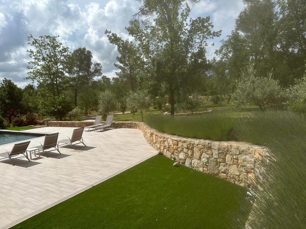 Superbe Villa Seillans La Grande Bastide Avec Piscine, Jardin, Climatisation Et Salle De Sport Exteriör bild